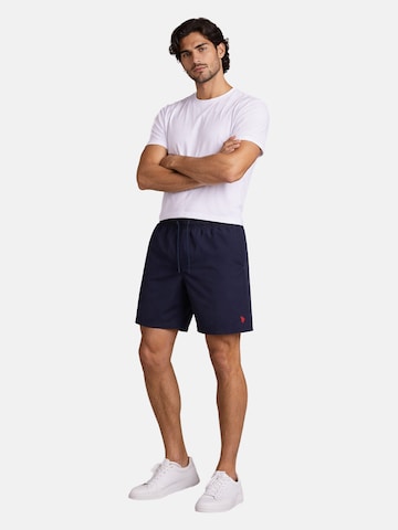 U.S. POLO ASSN. Regular Badeshorts in Blau