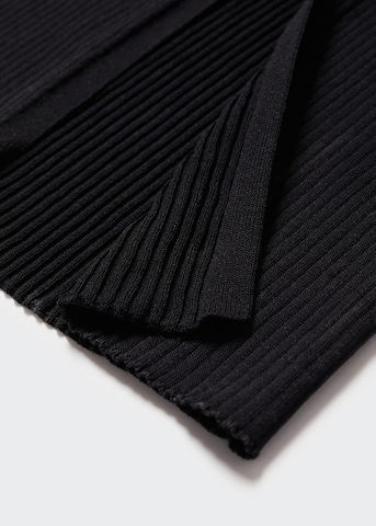 MANGO Pletené šaty 'Nieves' - Čierna