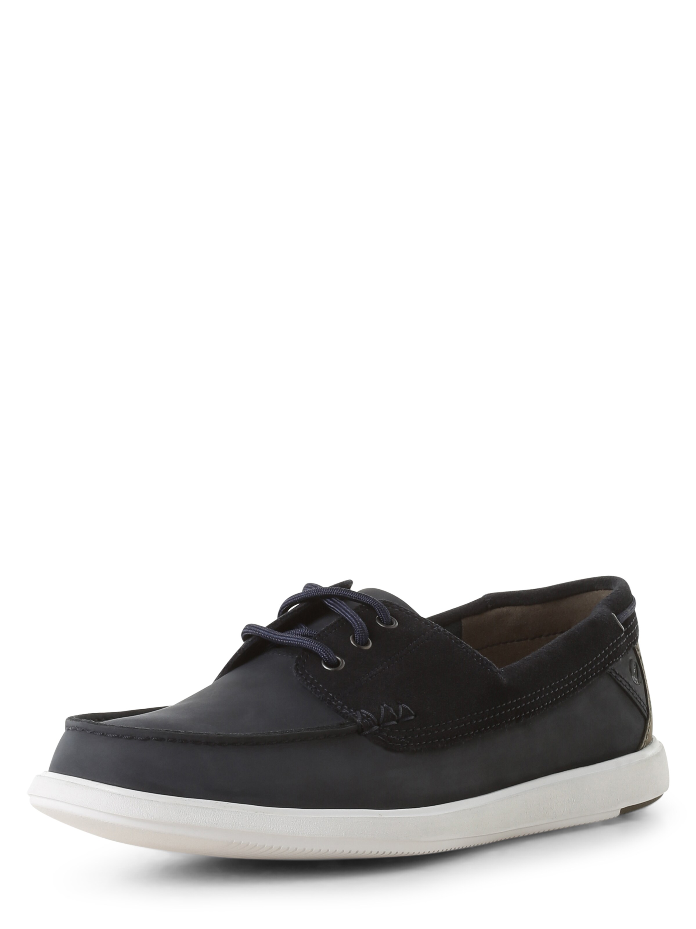 CLARKS Moccasins 'Bratton Boat' in Blue: front