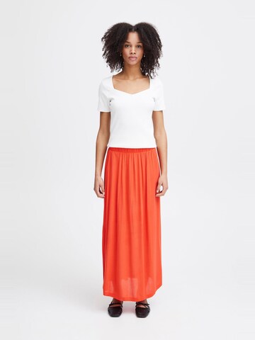 ICHI - Falda ' MARRAKECH ' en naranja