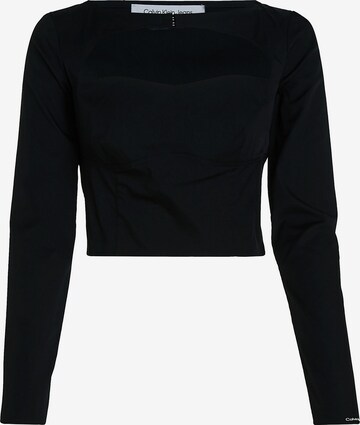 Calvin Klein Jeans Blouse in Black: front