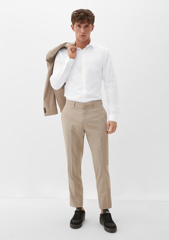 s.Oliver Slim fit Button Up Shirt in White