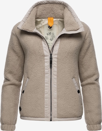 Ragwear Fleece Jacket 'Nordicka' in Beige