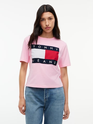 Tommy Jeans T-Shirt in Pink: Vorderseite