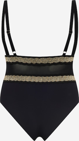 River Island Plus Triangle Swimsuit in Black