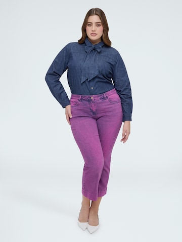 Fiorella Rubino Flared Jeans in Lila: voorkant