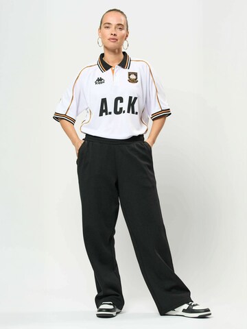 KAPPA Regular Pants ' Logo Sany ' in Black: front