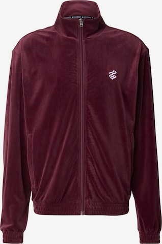 ROCAWEAR Bluza rozpinana 'Ace' w kolorze czerwony: przód
