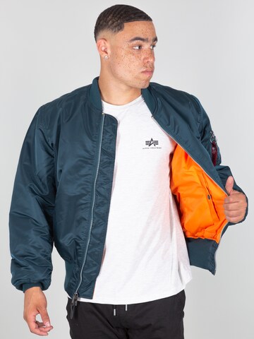 ALPHA INDUSTRIES Overgangsjakke 'MA-1' i blå