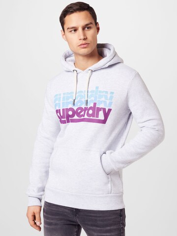 Superdry Sweatshirt in Grijs: voorkant