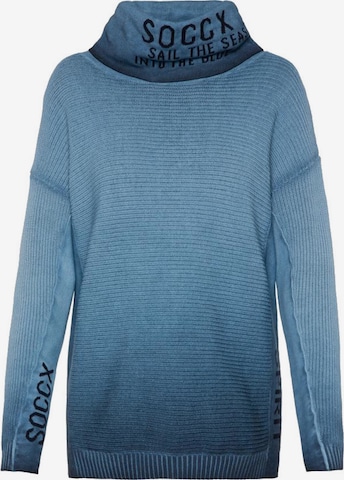 Soccx Sweater 'Into The Blue' in Blue: front