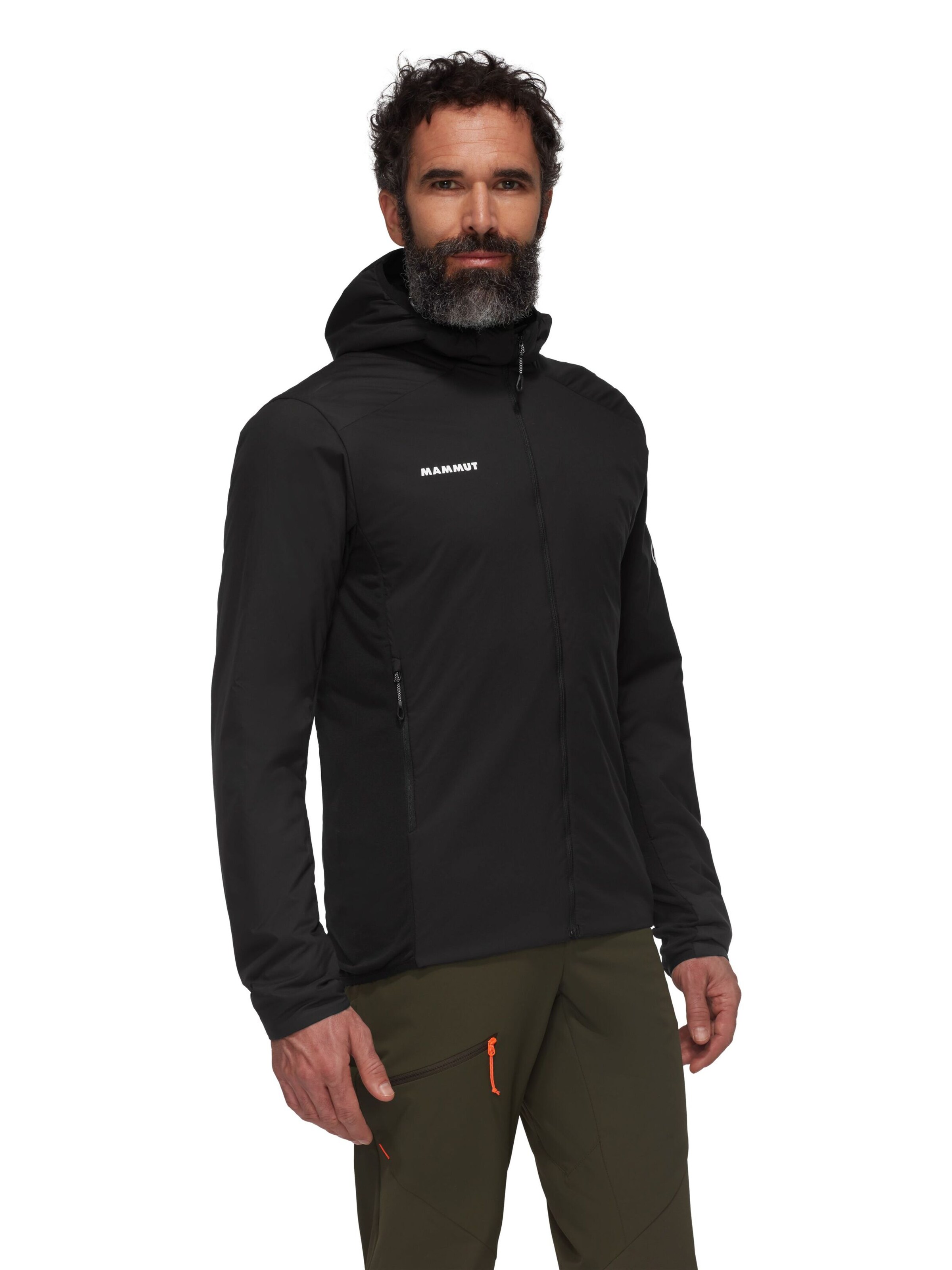 MAMMUT Outdoorjacke ‘Rime Light Flex’ in Schwarz: Vorderseite
