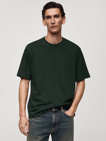 MANGO MAN T-shirt 'ANOUK' i grön: framsida