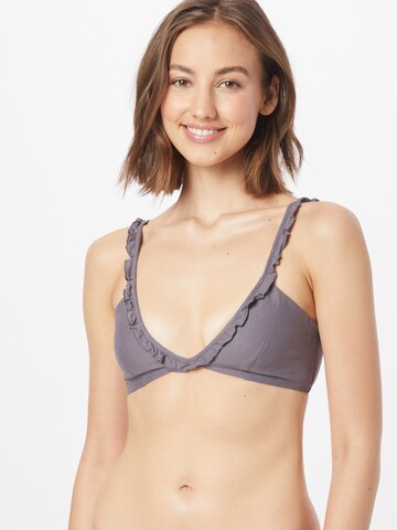 Cotton On Body Triangle Bra in Purple: front