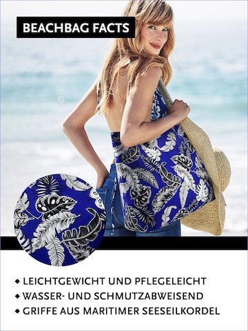 DonDon Beach Bag in Blue: front