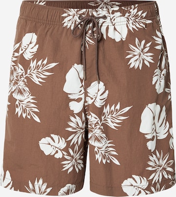 GAP Loosefit Badeshorts in Braun: Vorderseite