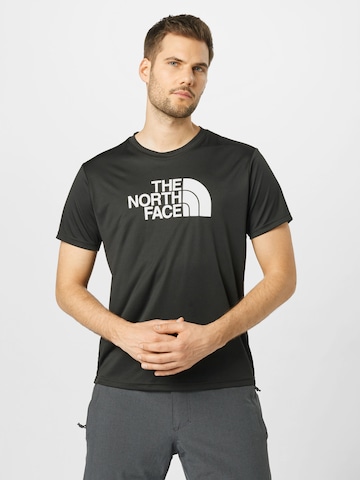 THE NORTH FACE Regular Fit Sportshirt 'REAXION EASY' in Schwarz: predná strana