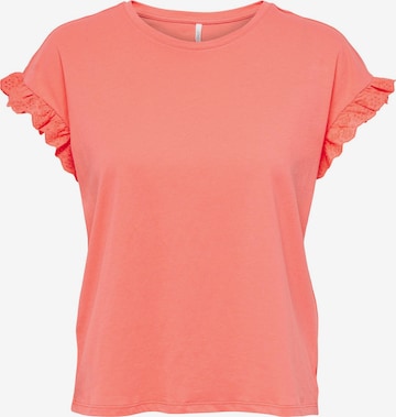 ONLY T-shirt 'Iris' i orange: framsida