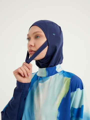 MARINA High neck Swimsuit in Blue