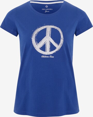 Oklahoma Jeans T-Shirt in Blau: predná strana