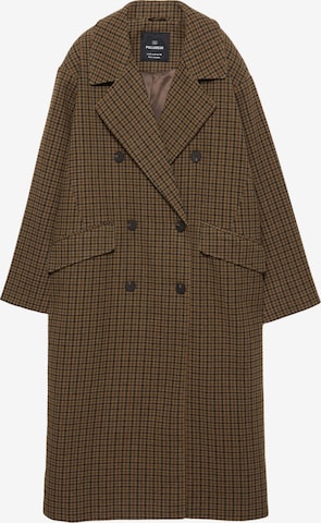 Pull&Bear Płaszcz przejściowy w kolorze brązowy: przód