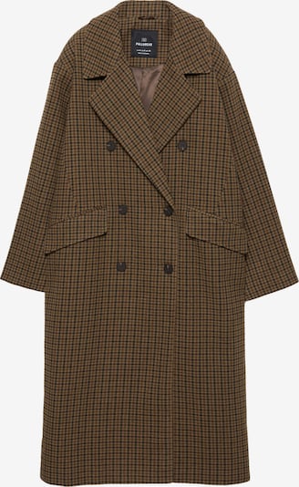 Pull&Bear Prechodný kabát - hnedá / svetlohnedá / čierna, Produkt