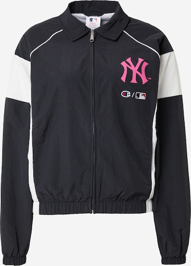 Champion Authentic Athletic Apparel Between-season jacket in Pink / Black / White, Item view