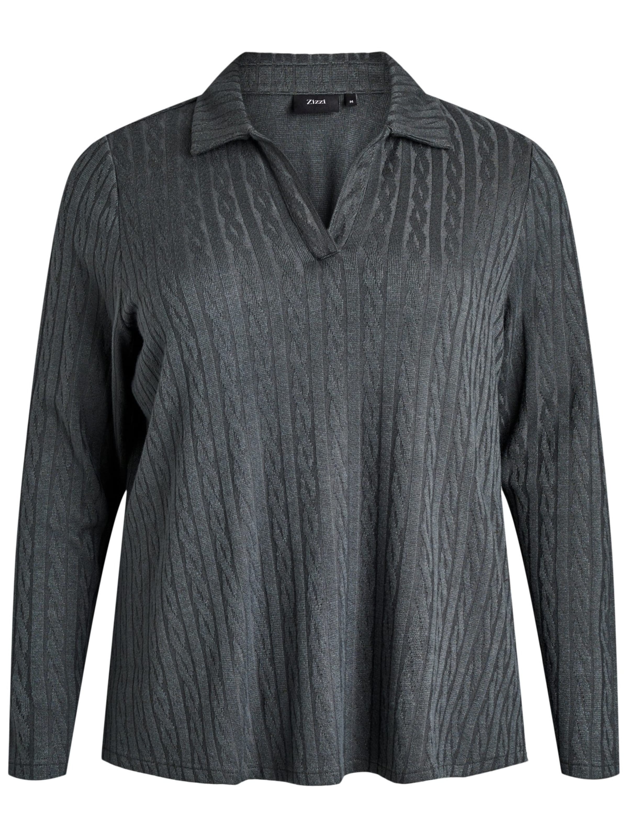 Pullover di Zizzi in grigio: frontale