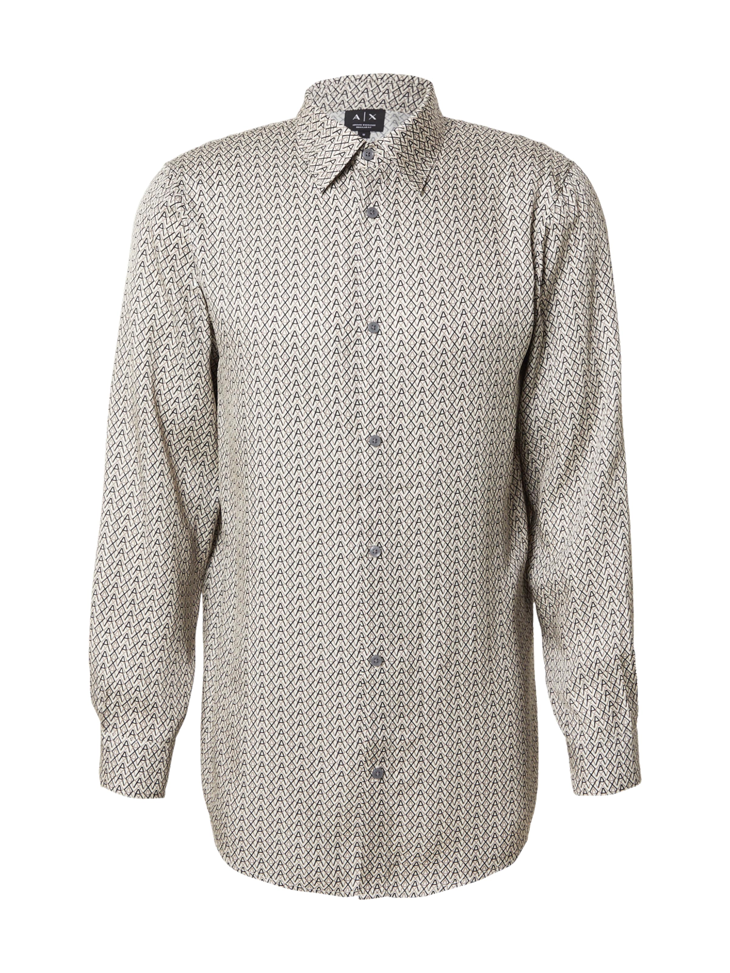 Coupe regular Chemise ARMANI EXCHANGE en beige : devant