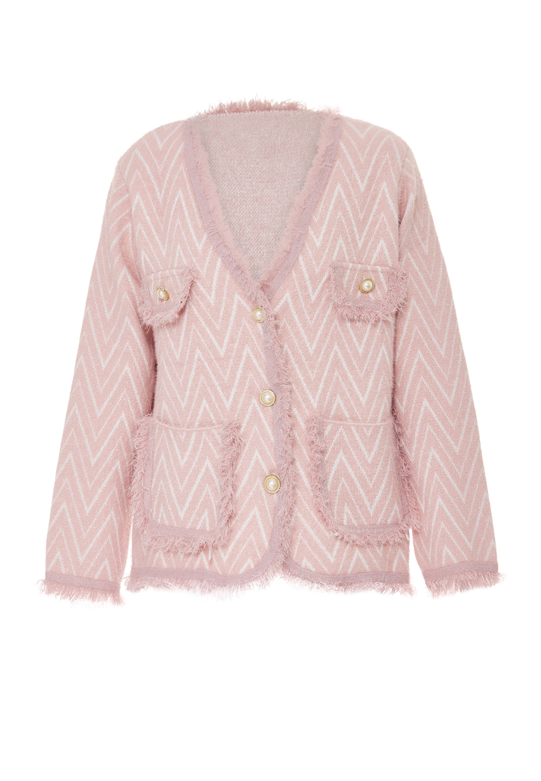 NALLY - Casaco de malha em rosa: frente