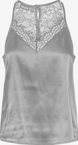 PIECES Blouse 'SKYE' in Grey: front