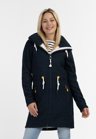 Schmuddelwedda Fleece Jacket 'Kawai' in Blue: front