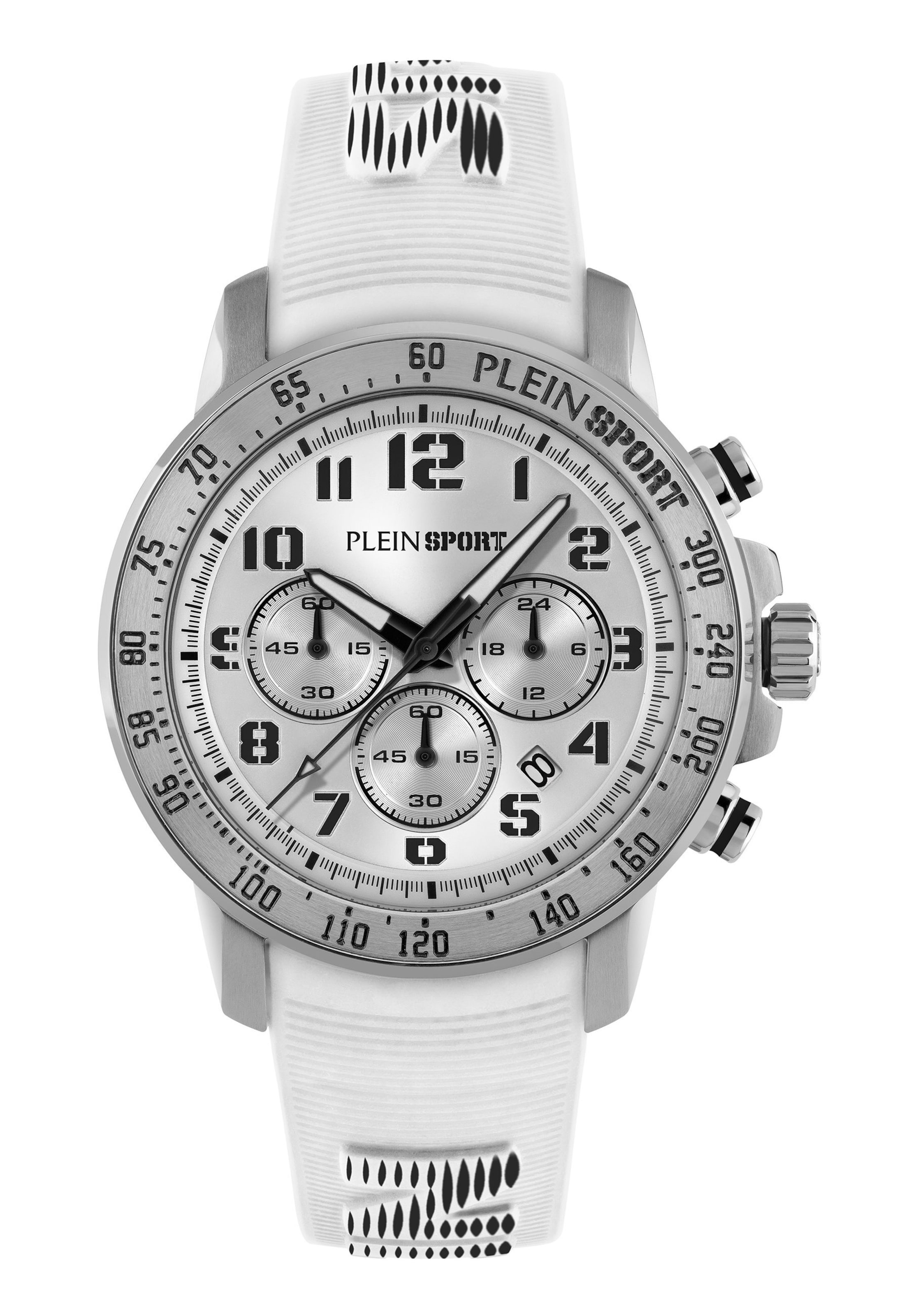 Montre de sport 'Chronorace' Plein Sport en blanc : devant