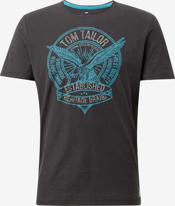 T-Shirt TOM TAILOR en gris : devant