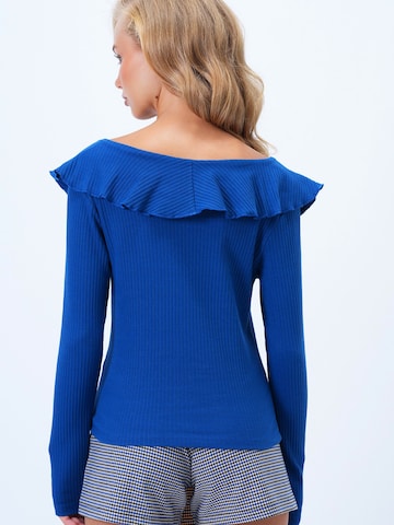 Trend Alaçatı Stili Πουλόβερ σε μπλε