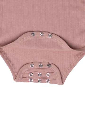 BergBiber Romper/Bodysuit 'Langarm Body AVA (mitwachsend)' in Pink