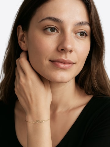 Sofia Milani Armband 'Leaf'‌‌‌ in Gold: Vorderseite