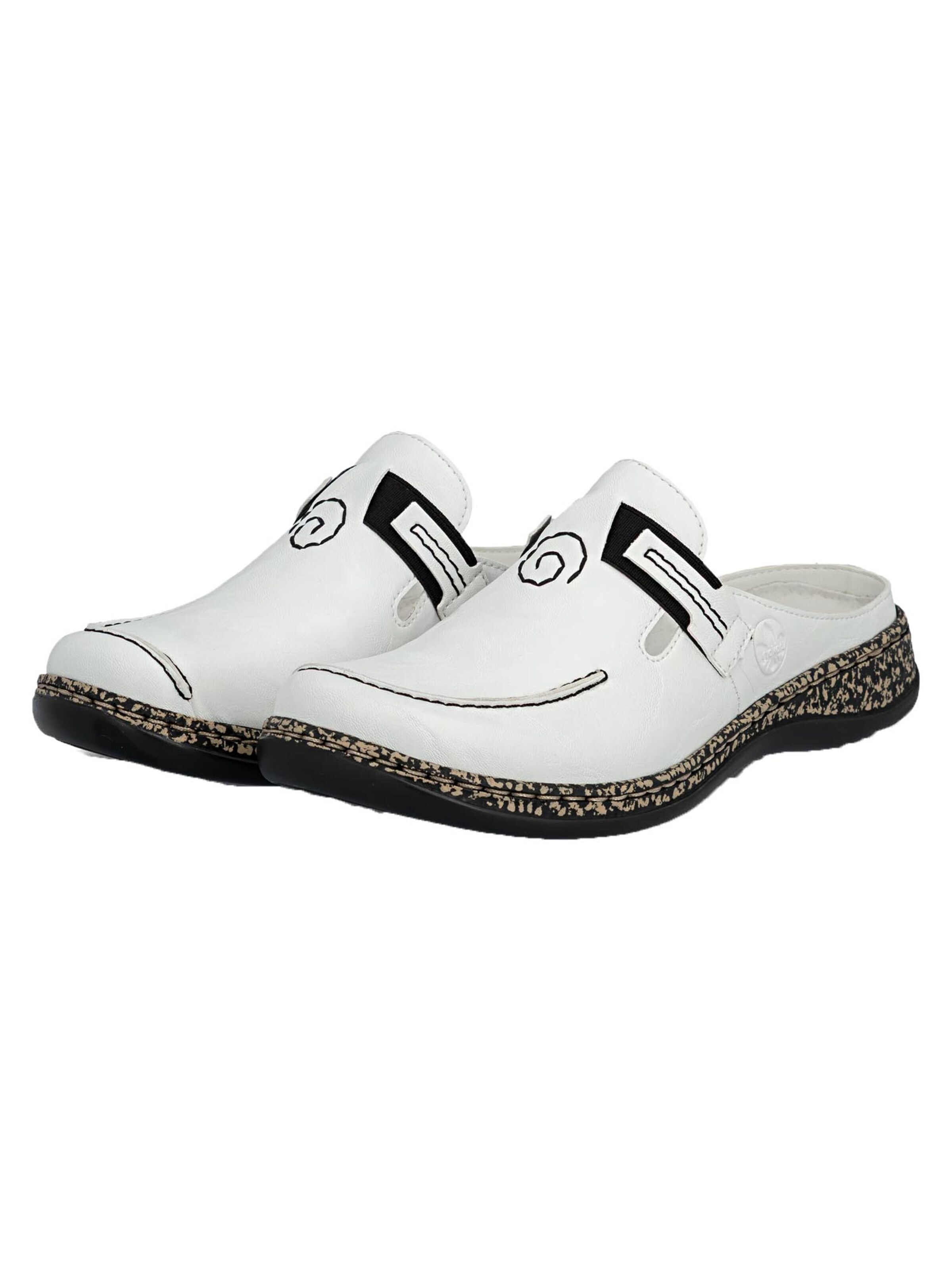Rieker Clogs 'Comfort' in Wit
