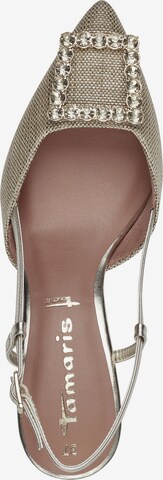 TAMARIS Slingback pumps i beige