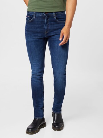 Coupe slim Jean TOMMY HILFIGER en bleu : devant