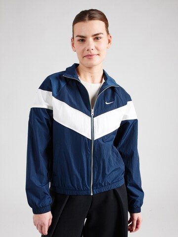 Nike SportswearPrijelazna jakna - plava boja: prednji dio