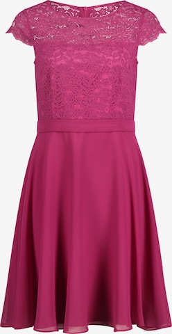 Robe de cocktail VM Vera Mont en rose : devant