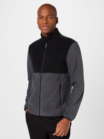 JACK & JONES Fleece jas 'Power' in Blauw: voorkant