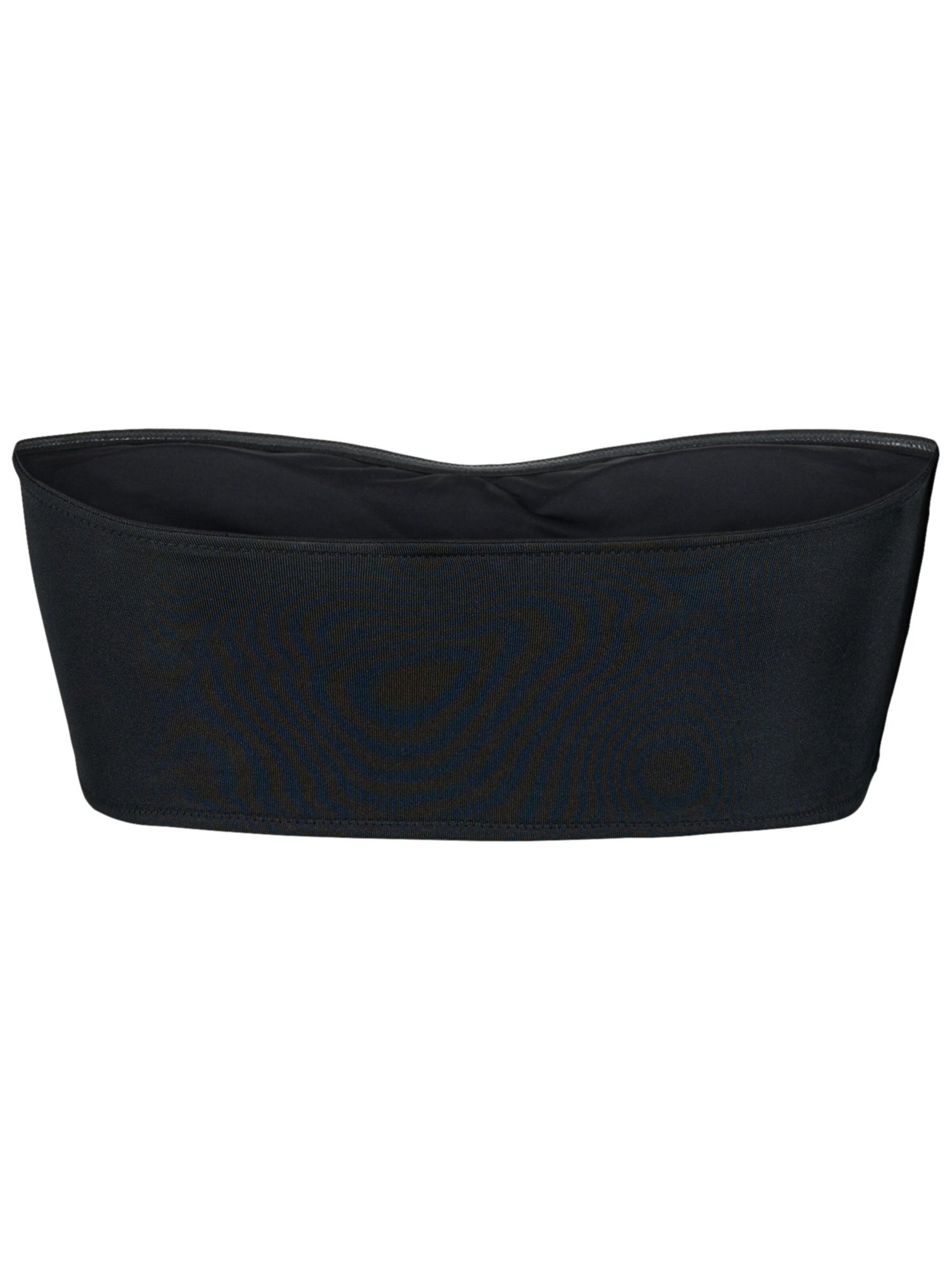 Swim by Zizzi Bez ramienok Bikinový top 'SENYA' - Čierna