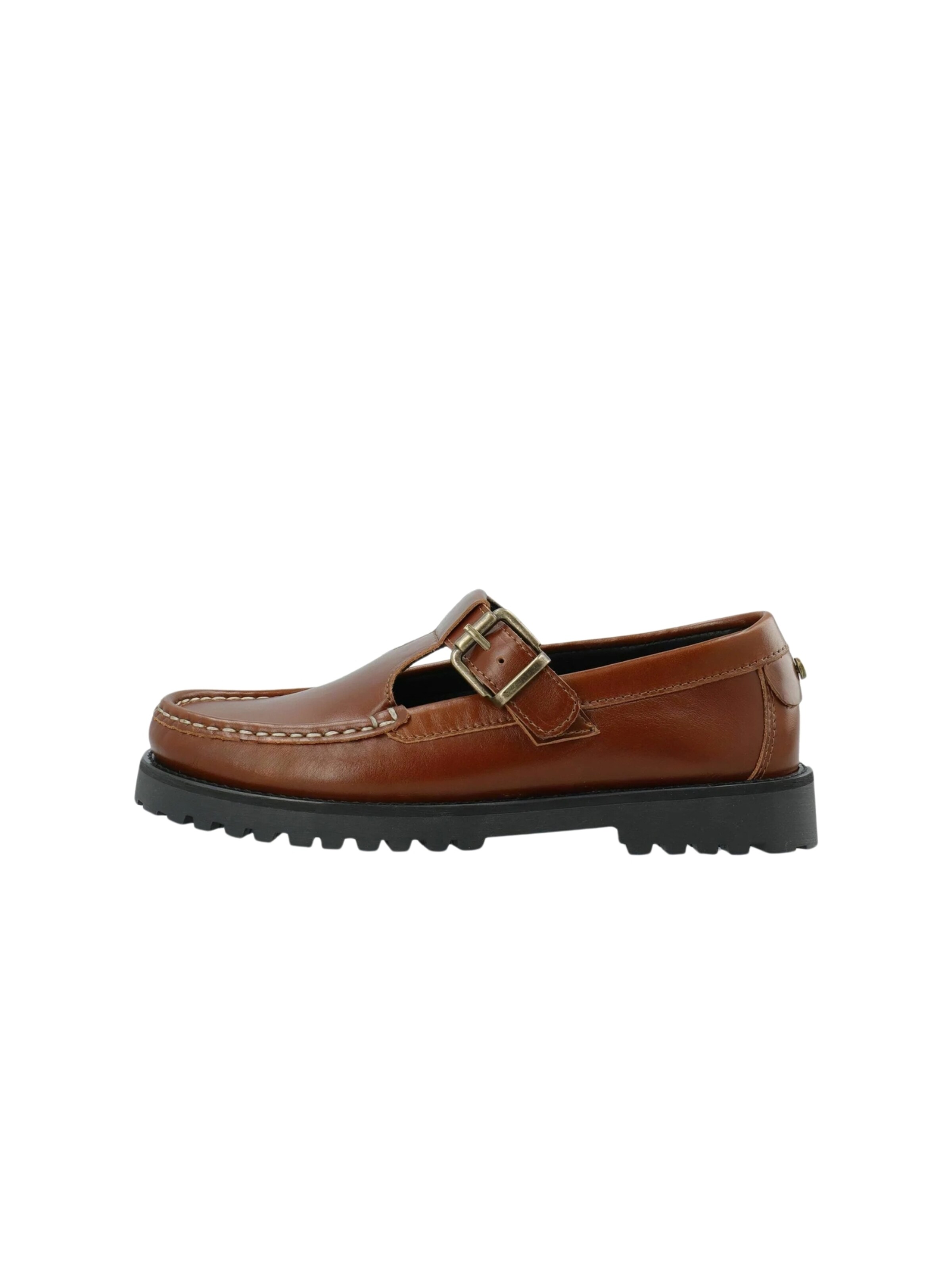 Ca'Shott - Mocassins ' CASLENA ' em castanho: frente