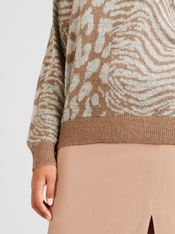 Vero Moda Curve Sweater 'VERA' in Brown