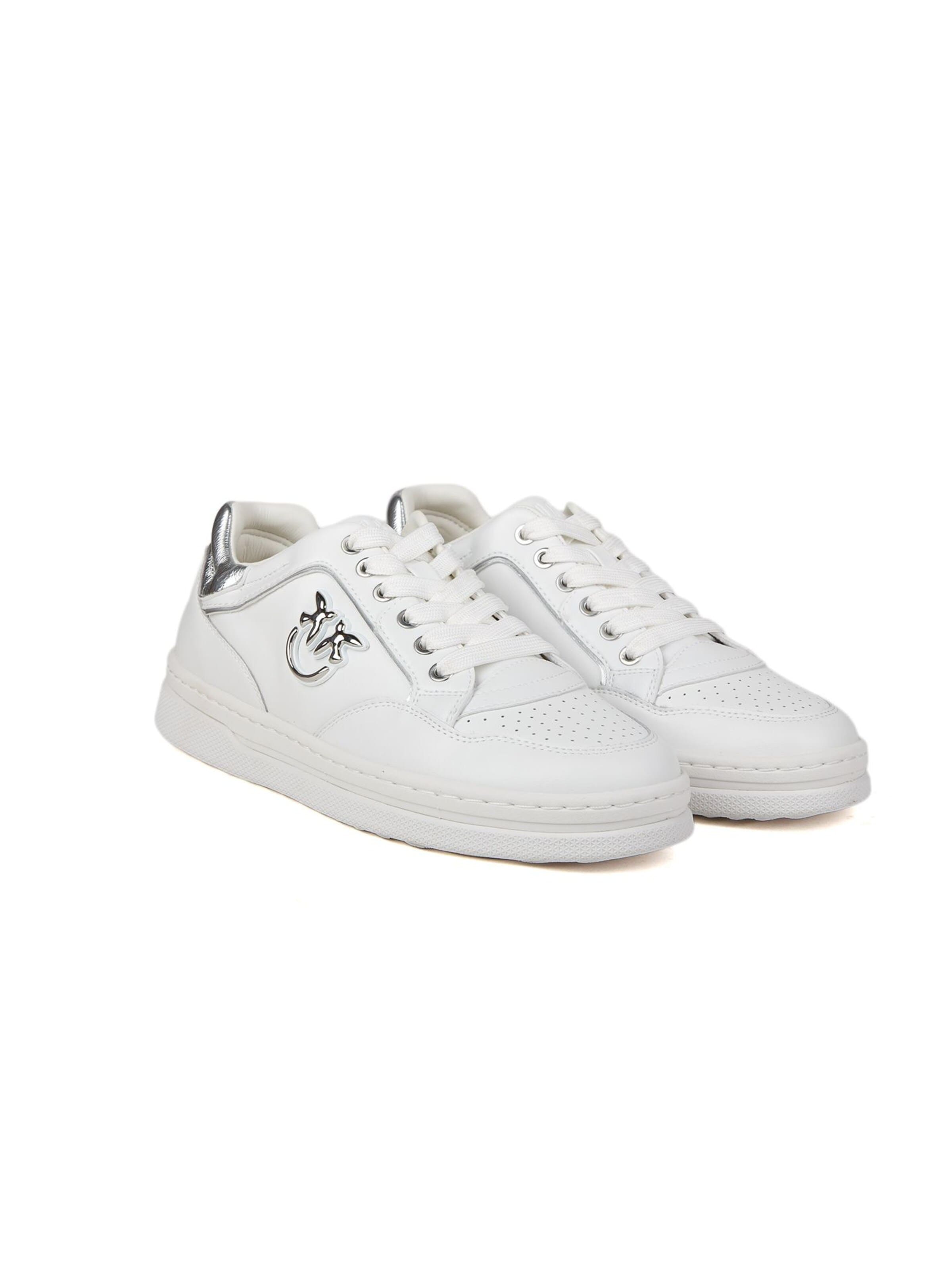 PINKO Platform trainers 'Mandy 21 - Sneaker Calf Leather' in White