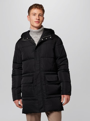 Manteau mi-saison 'Alex' ABOUT YOU x Kevin Trapp en noir : devant