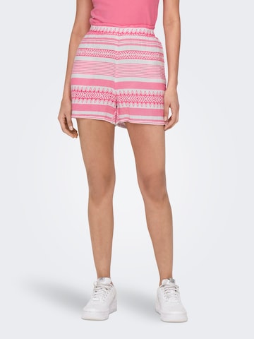 ONLY Regular Shorts 'NORA' in Pink: predná strana