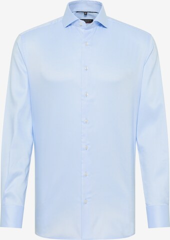 ETERNA Slim fit Overhemd in Blauw: voorkant